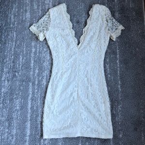 Cream lace dress